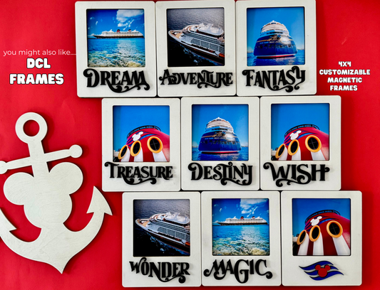 DCL Fleet Ship 4x4 Photo Frame | Personalized
