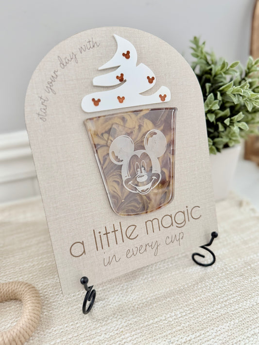 Magic Coffee Bar Sign – Disney-Inspired Café Decor