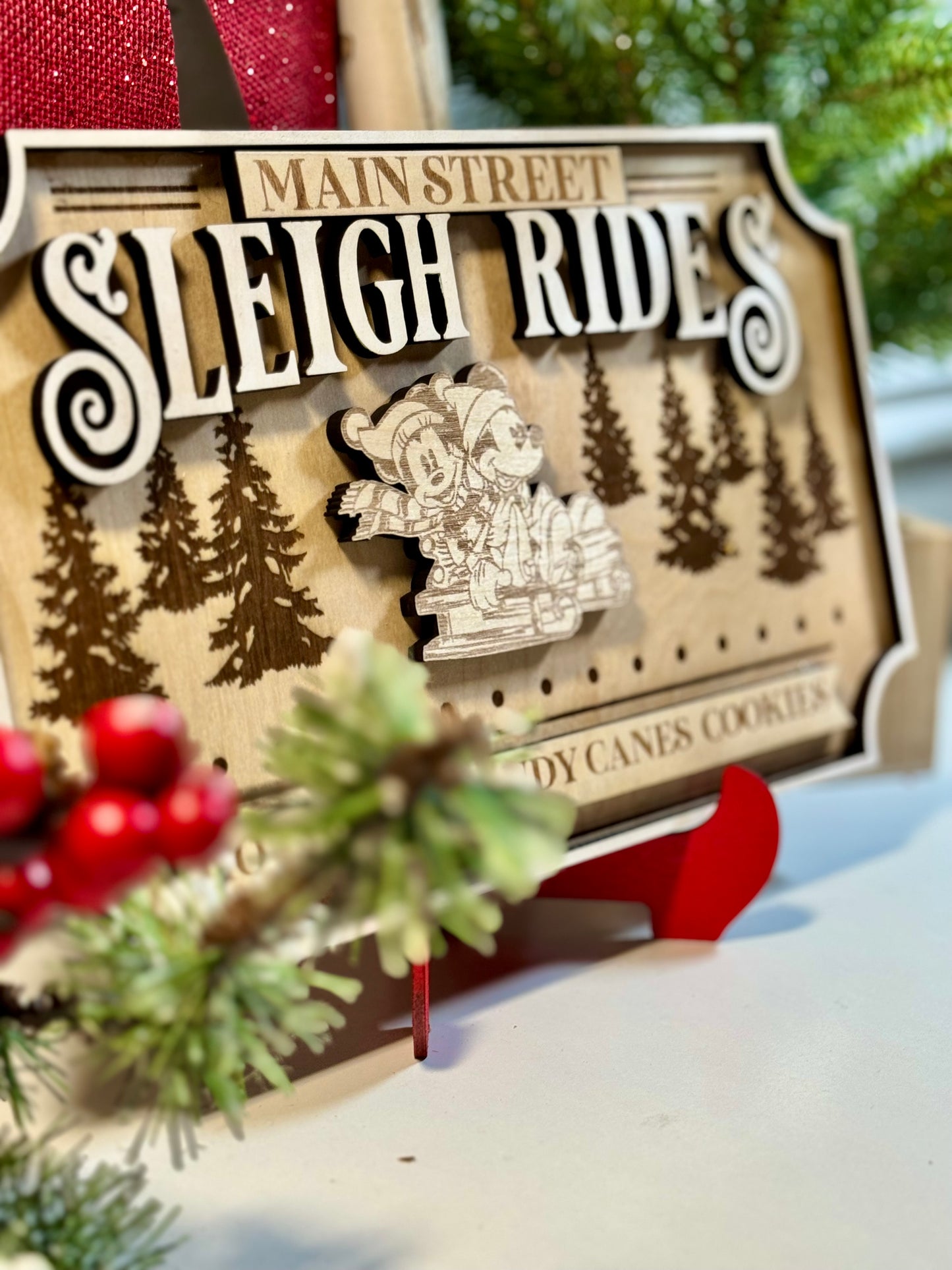 Main Street Sleigh Rides Sign