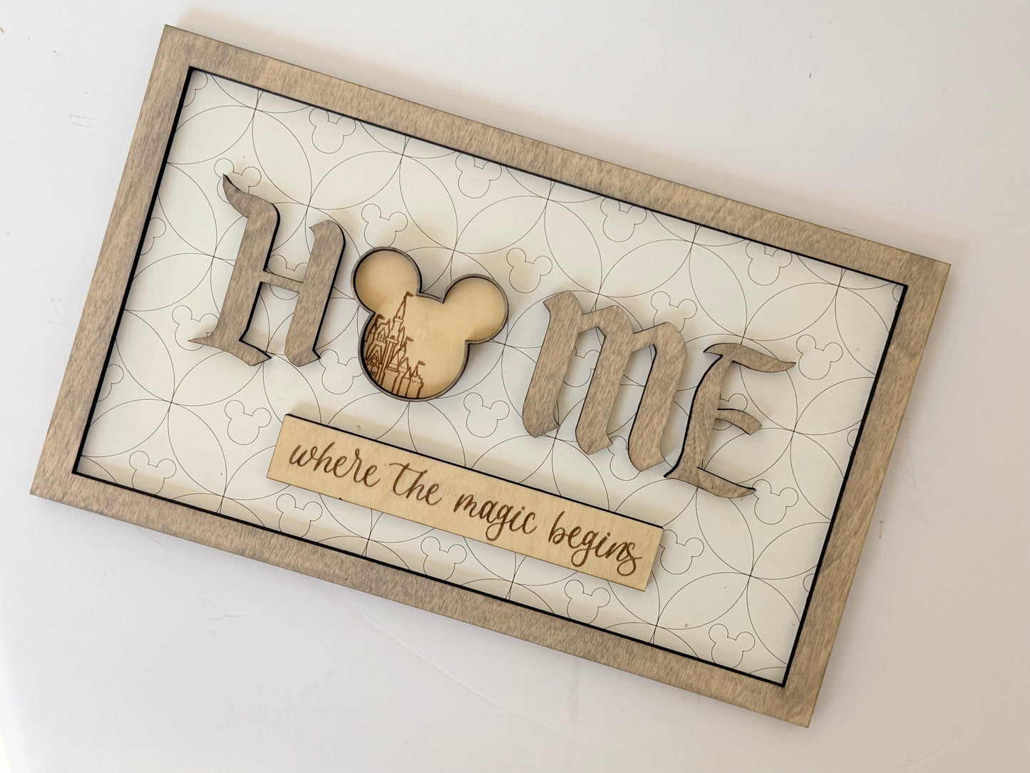 Disney “HOME” Framed Sign