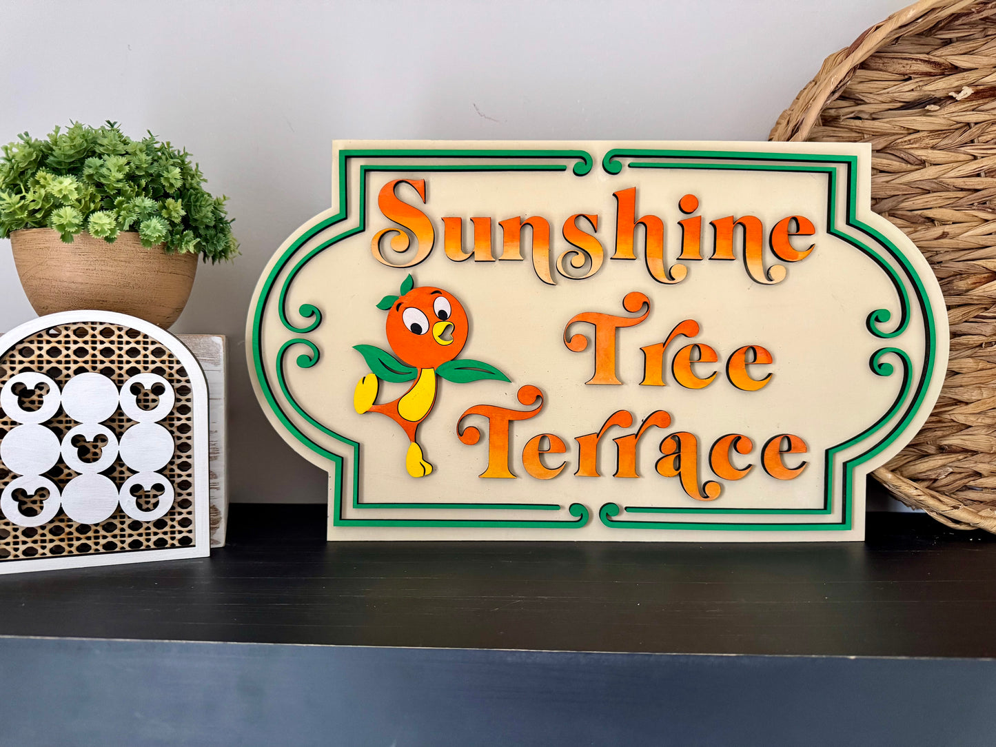 Sunshine Tree Terrace | Orange Bird Disney Inspired Home Decor