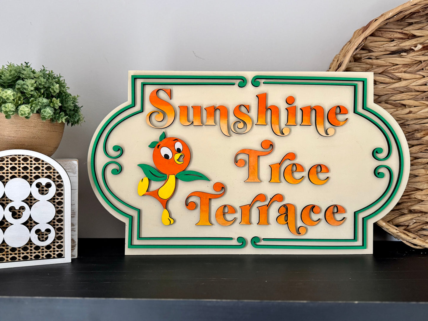 Sunshine Tree Terrace | Orange Bird Disney Inspired Home Decor