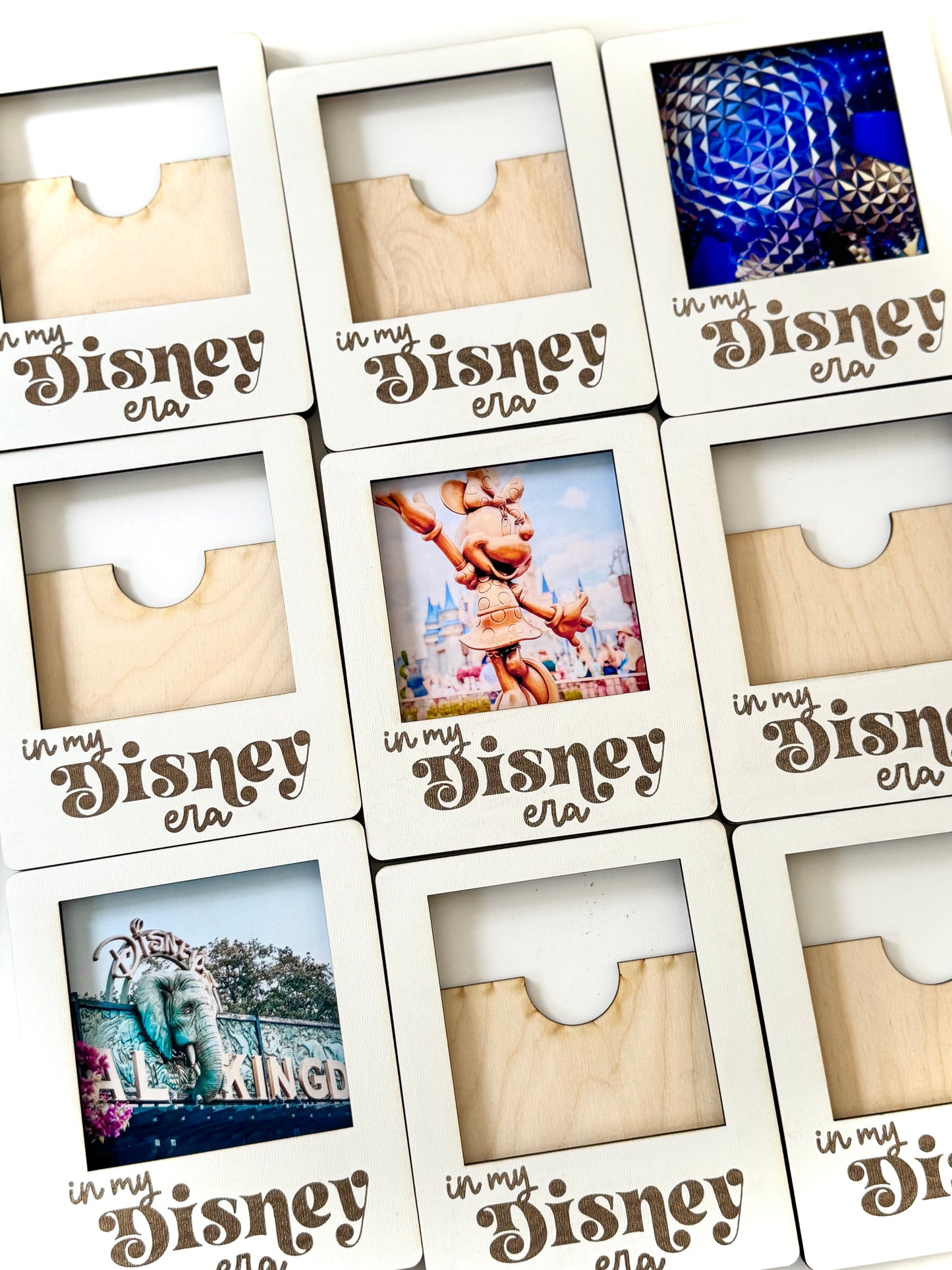 “In My Disney Era” Magnetic Wooden Picture Frame – 4x4 Photo Display