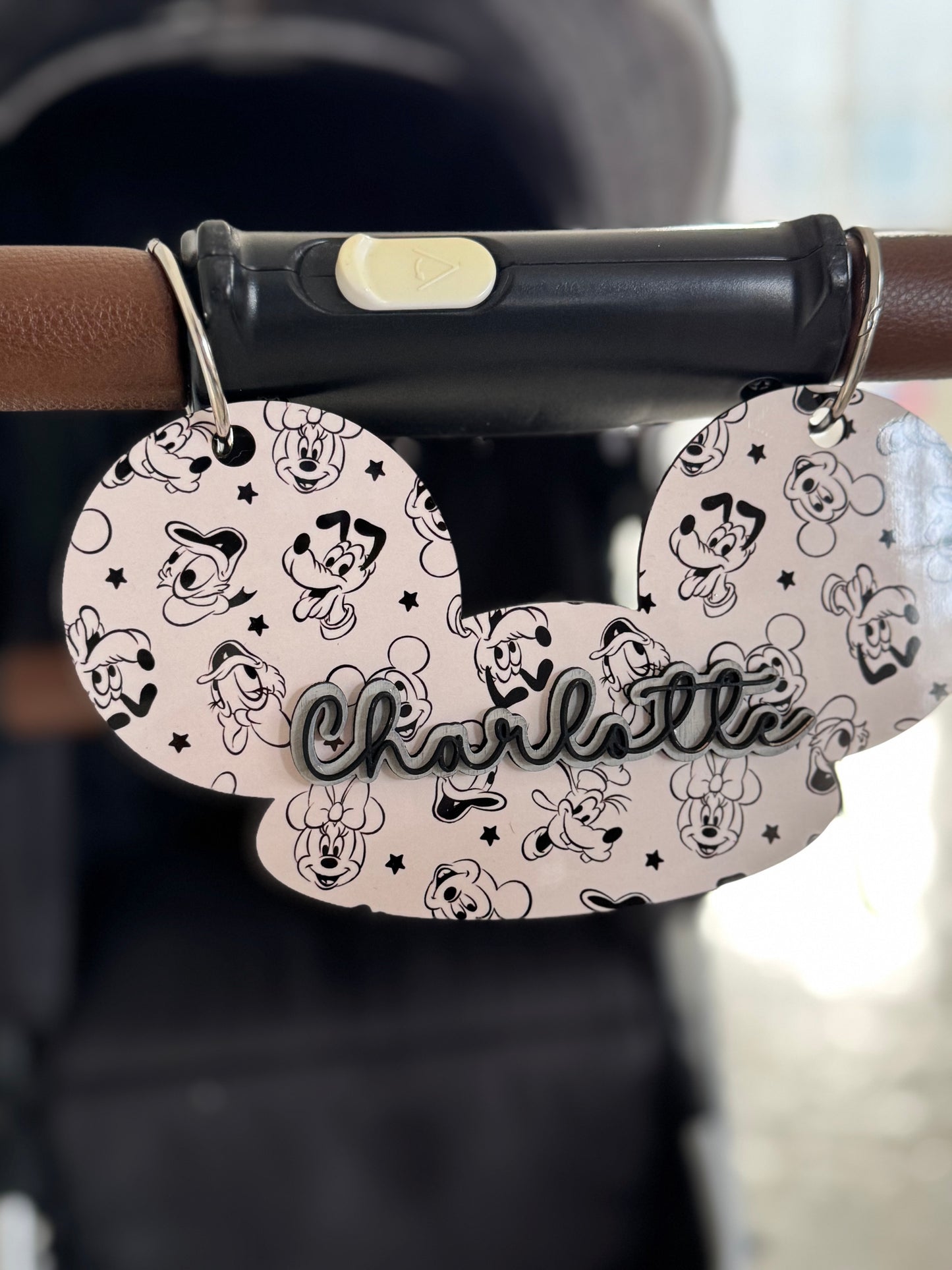 Disney Stroller Tag, Mouse Ears Stroller Tag| Personalized