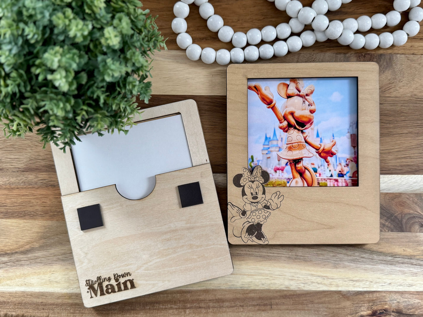 Disneyland Wooden Picture Frame – 4x4 Photo Display | Personalizable (Copy)