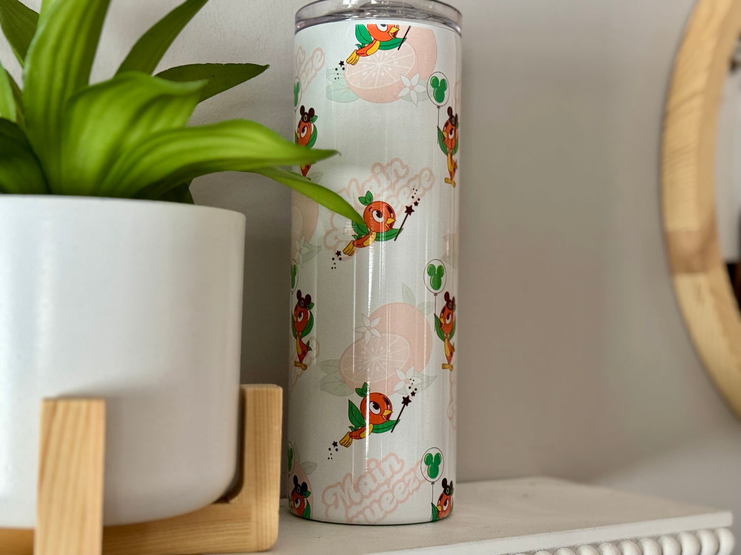 Orange Bird Personalized Stainless Tumbler