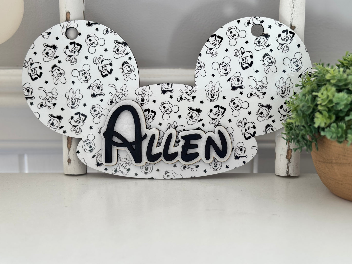 Disney Stroller Tag, Mouse Ears Stroller Tag| Personalized
