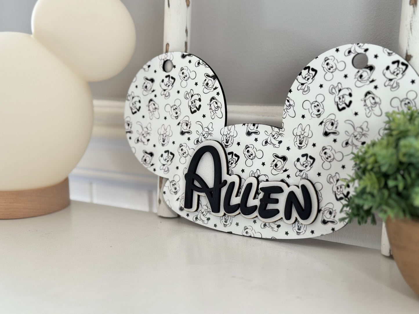 Disney Stroller Tag, Mouse Ears Stroller Tag| Personalized
