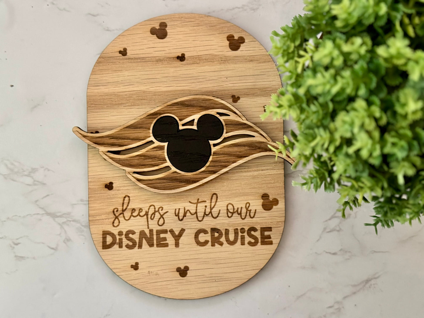 Sleeps Until Disney Vacation Countdown Chalkboard