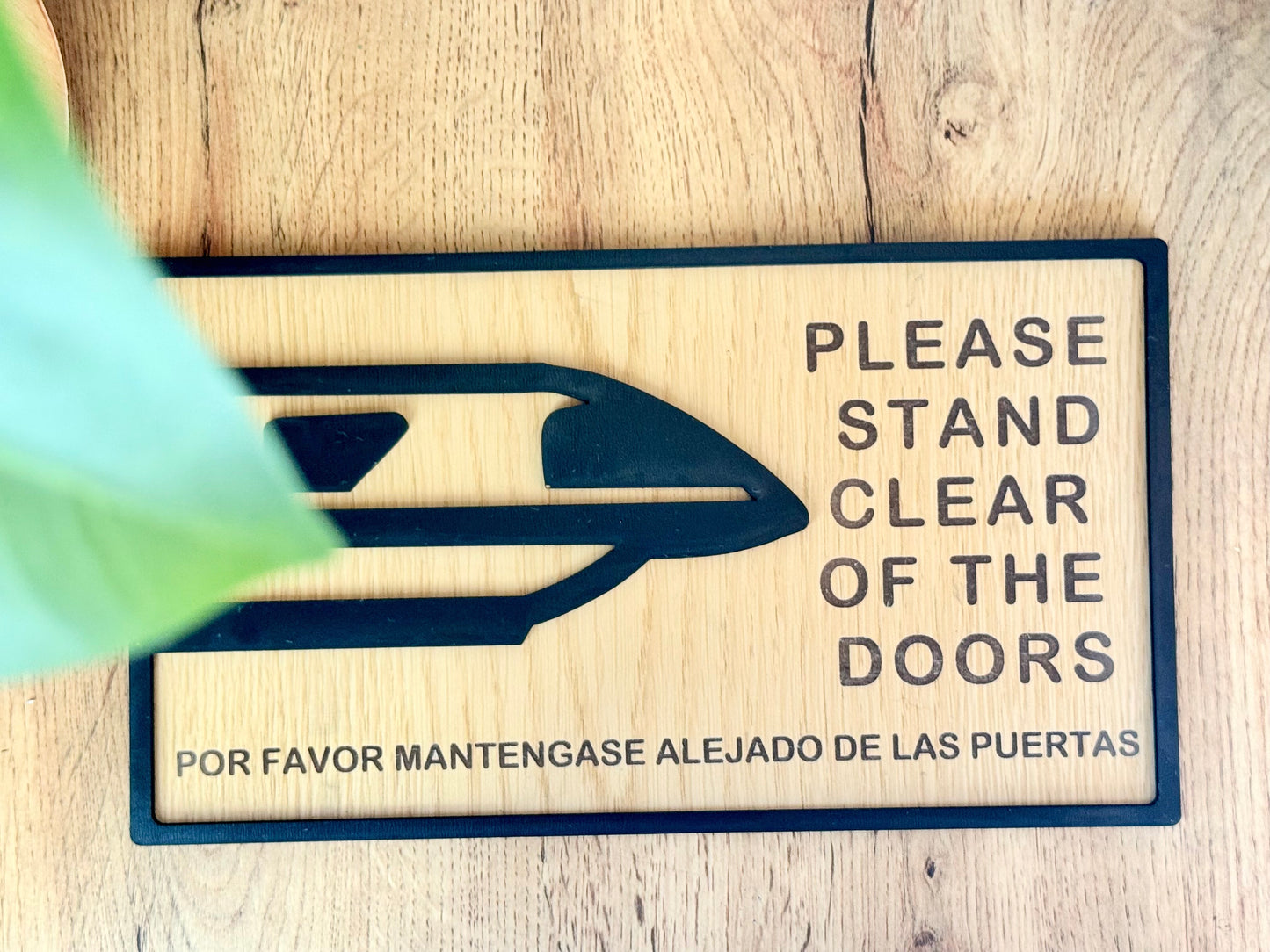 Monorail Wall Art - "Please stand clear of the doors"