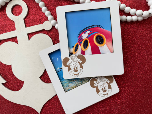 Disney Cruise Picture Frame, Captain Mickey & Minnie | Personalizable