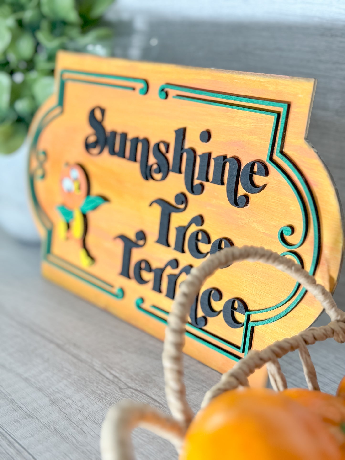 Sunshine Tree Terrace | Orange Bird Disney Inspired Home Decor