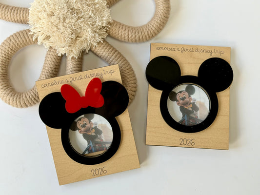 Mini Magnetic Mouse Frame - my first trip - Personalizable