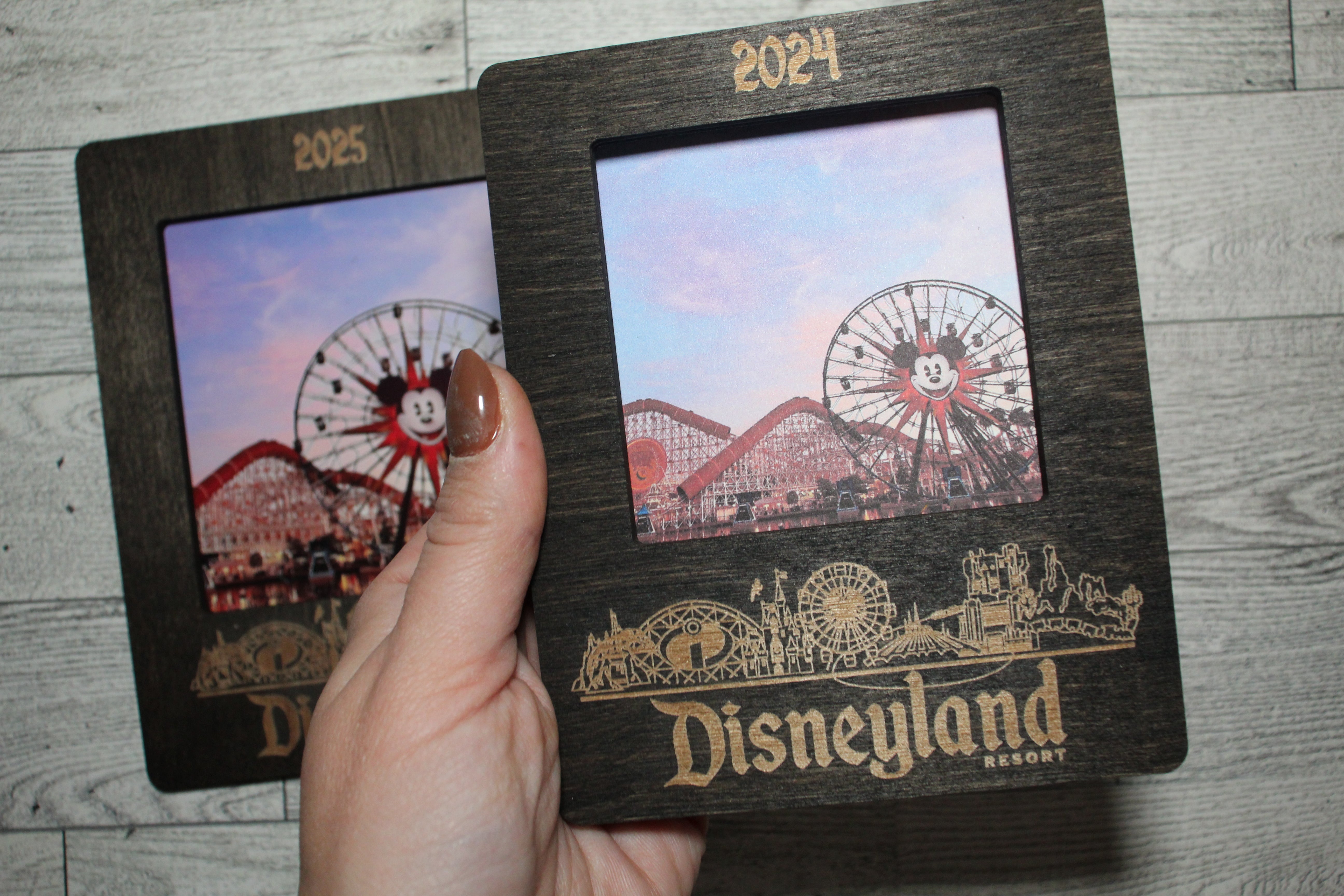 Disneyland Wooden Picture Frame – 4x4 Photo Display