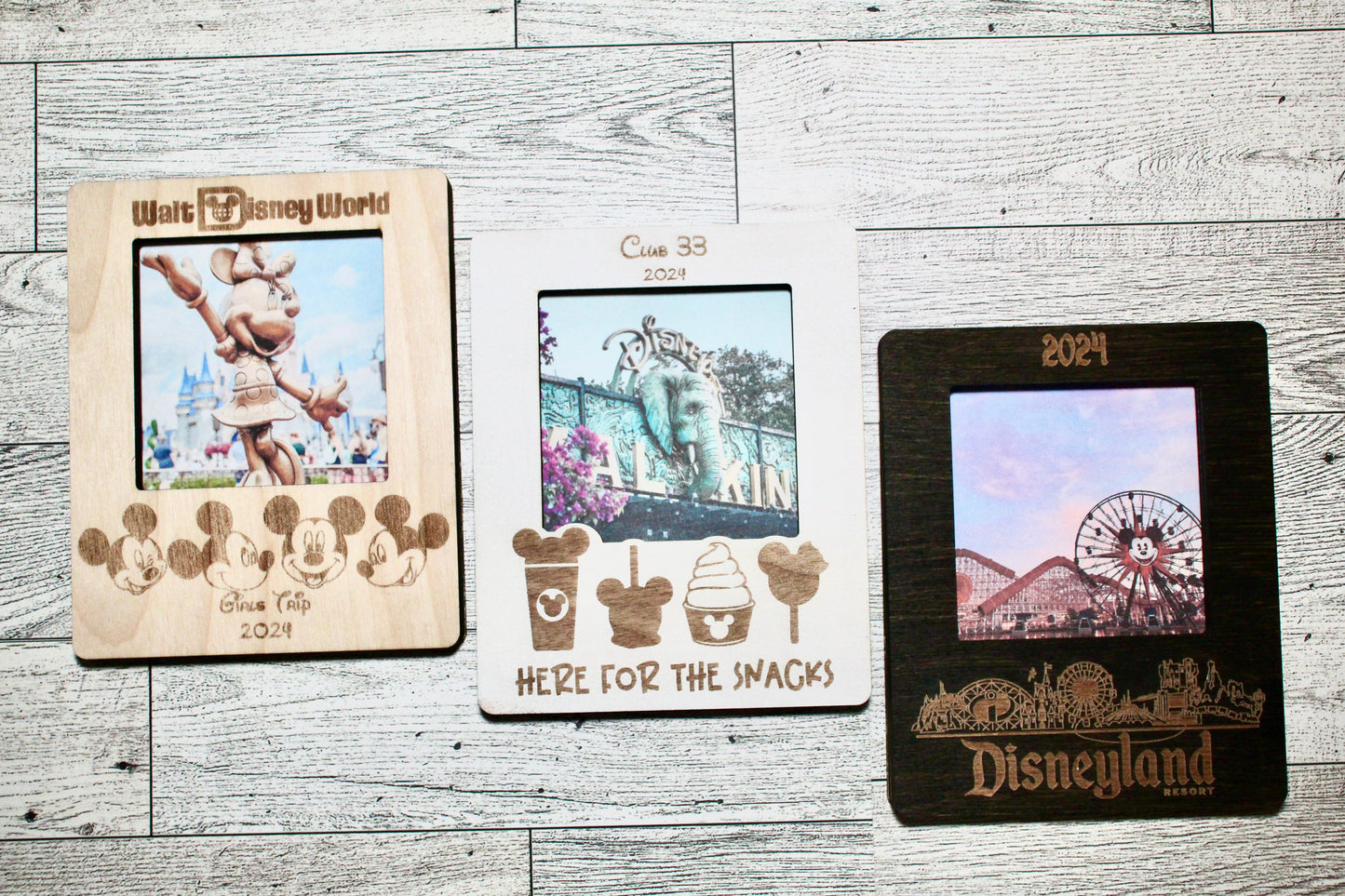 Disneyland Wooden Picture Frame – 4x4 Photo Display | Personalizable (Copy)