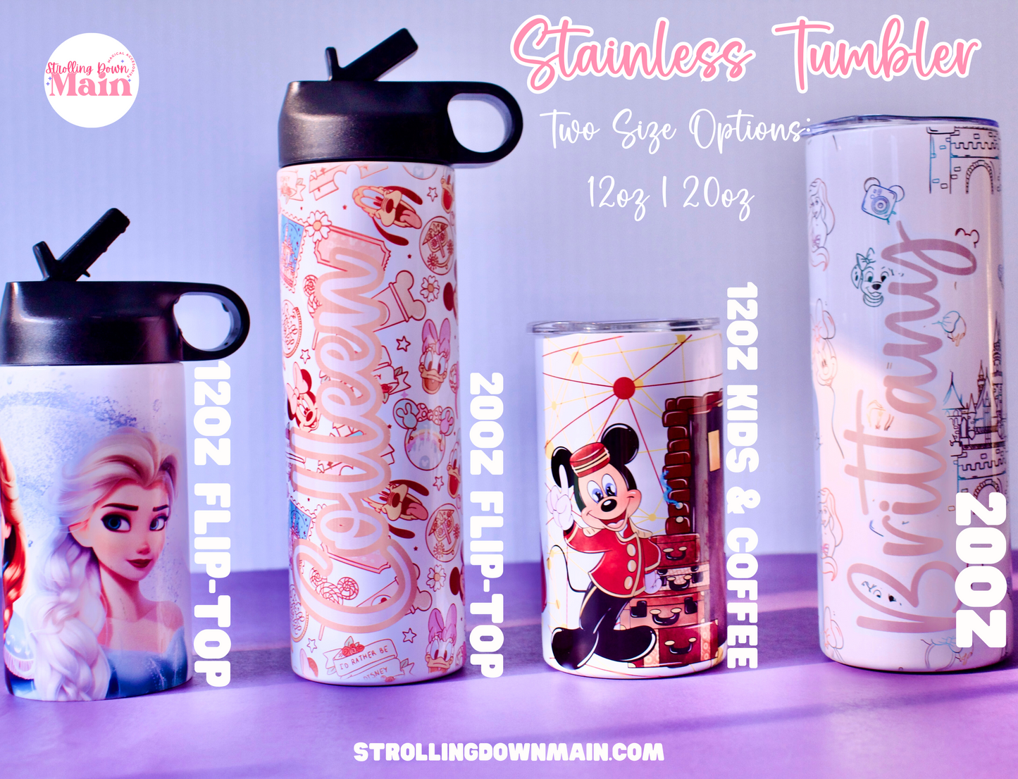 Castle Park Friends Best Day Personalized Stainless Tumbler