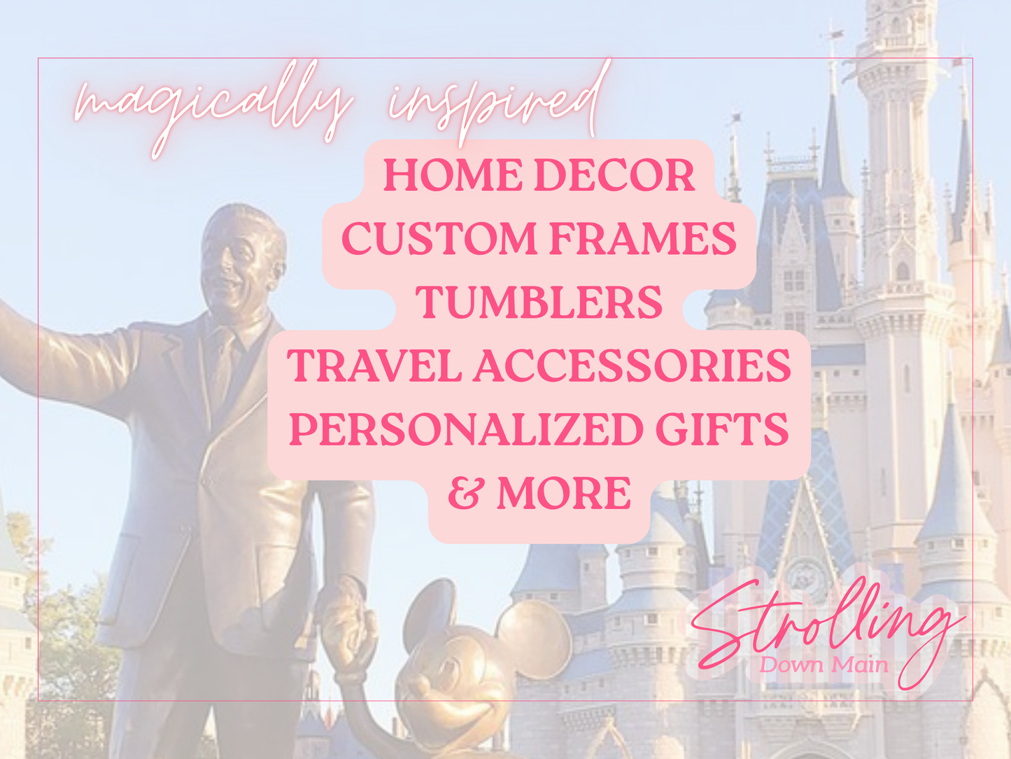 Classic WDW Frame|  Personalizable