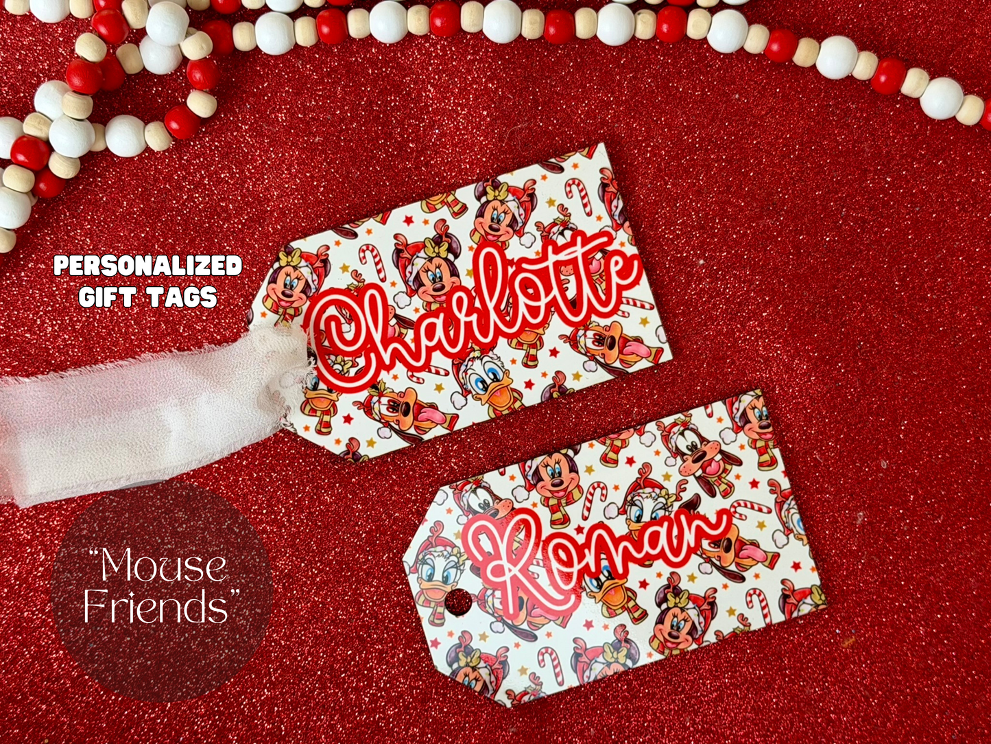 Personalized Mouse Friends Gift Tags - Elevate Your Gifting