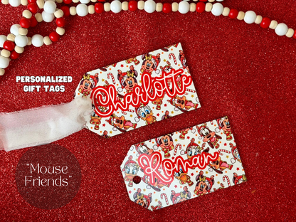 Personalized Mouse Friends Gift Tags - Elevate Your Gifting