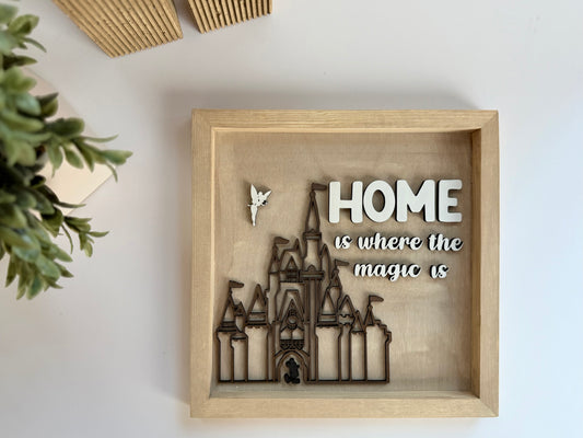 Home is Where the Magic Is - Castle Home Sign