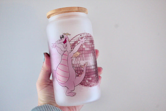 Figment X Swift Lyric Frosted Glass Tumbler with Bamboo Lid | Free Personalization