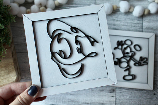 Donald Scribble Wall Art