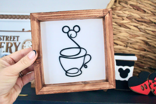 Hidden Mickey Coffee Bar Decor