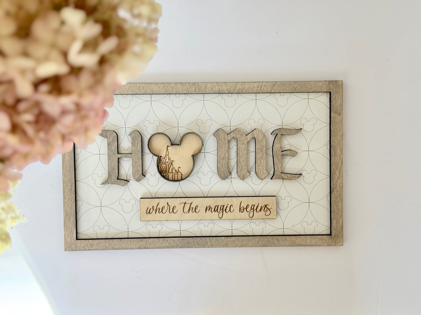 Disney “HOME” Framed Sign