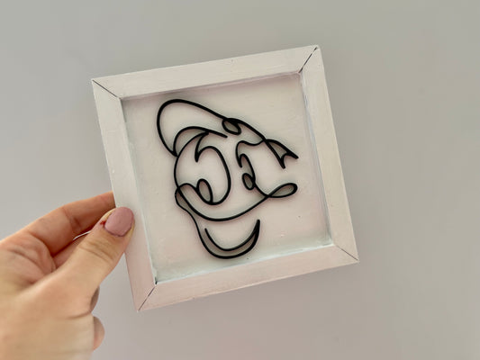 Donald Scribble Wall Art