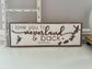 Peter Pan-Inspired Wooden Sign – "I Love You to Neverland &amp; Back"