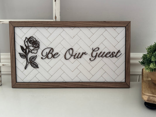 Be Our Guest Wall Decor