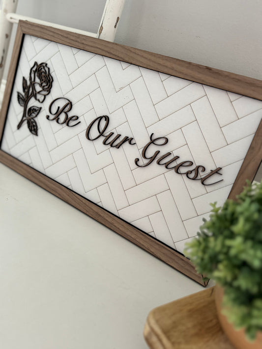 Be Our Guest Wall Decor