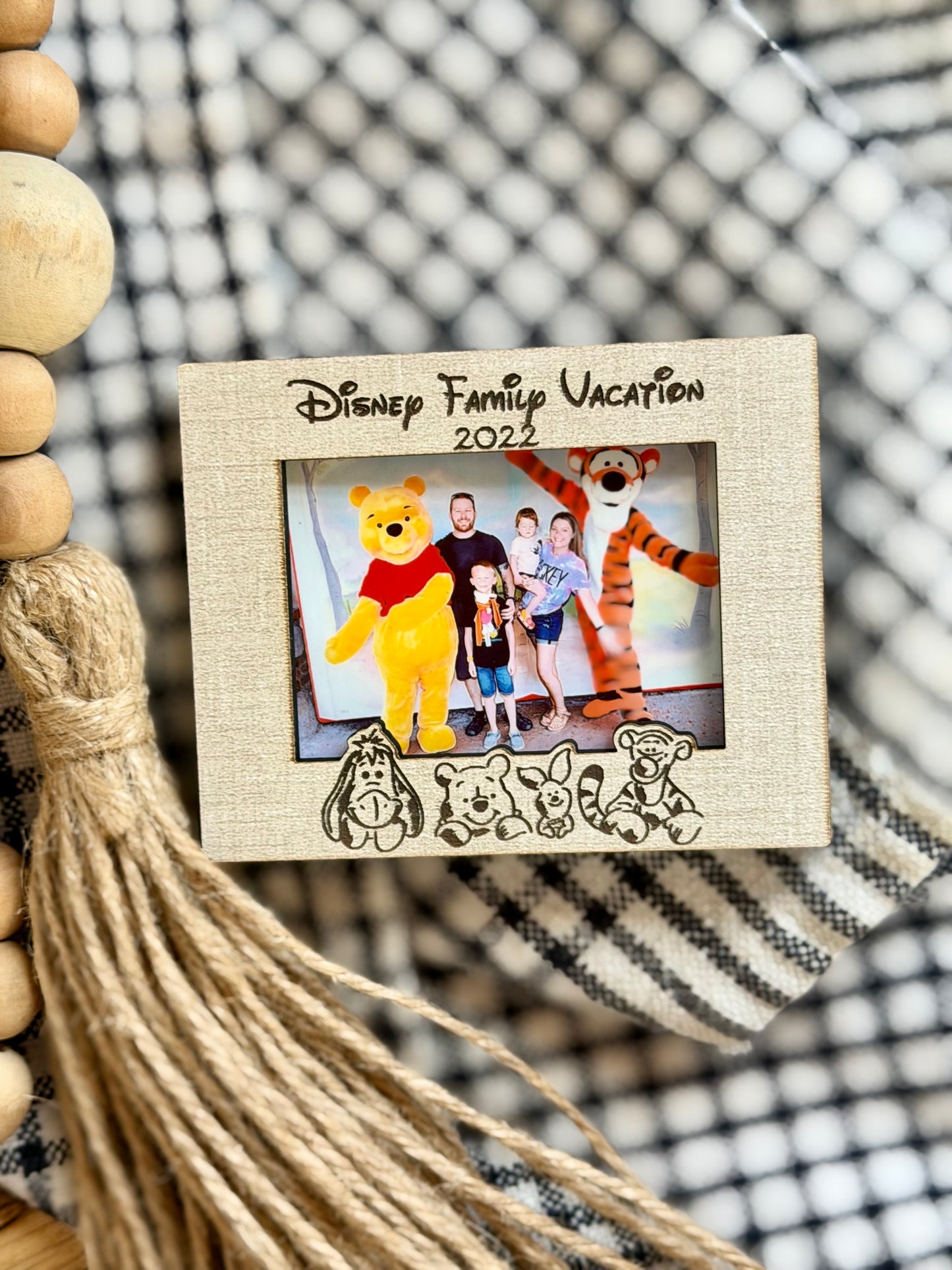 Pooh & Friends Personalized Picture Frame - Character Autograph Collector - 3 Size Options
