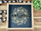 Peter Pan-Inspired Mandala Wooden Sign – "Think Happy Thoughts"