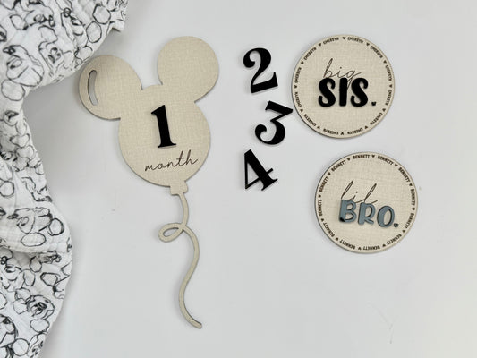 Balloon Monthly Milestone Disc