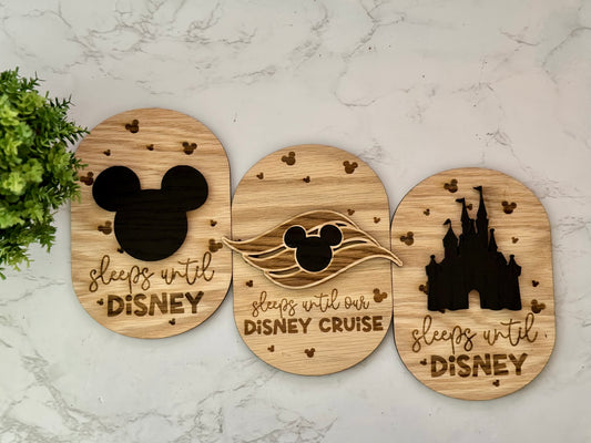Sleeps Until Disney Vacation &nbsp;Countdown Chalkboard