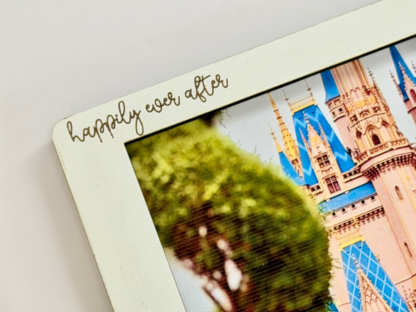 Sweetheart Lover - Disney Honeymoon - Magnetic Wooden Picture Frame – 4x4 Photo Display