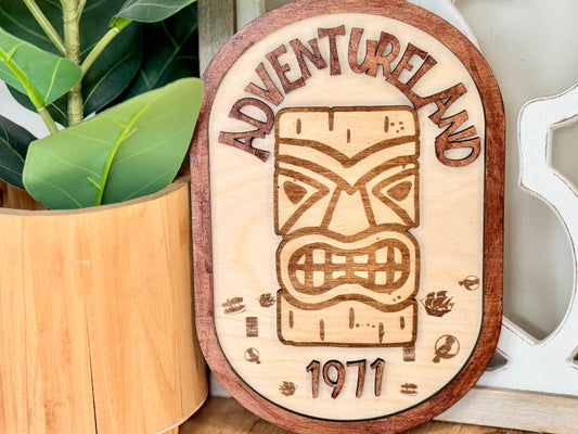 Adventureland Tiki Sign