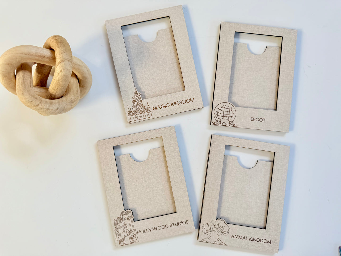 Four Parks Picture Frames, Magic Kingdom, Hollywood Studios, Animal Kingdom, EPCOT, Gallery Wall Frames, Character Autograph Souvenir