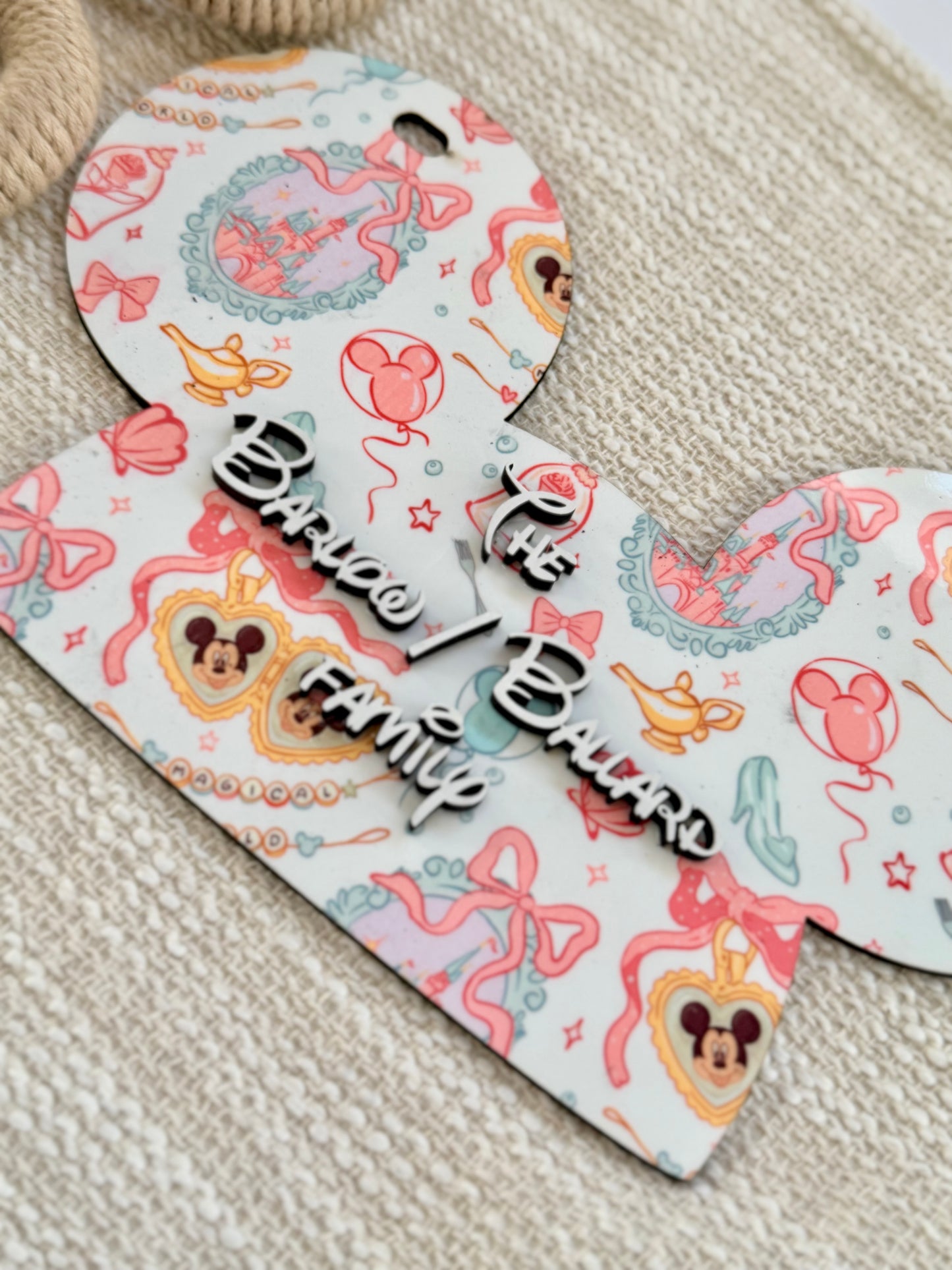 Disney Stroller Tag, Mouse Ears Stroller Tag | Personalized