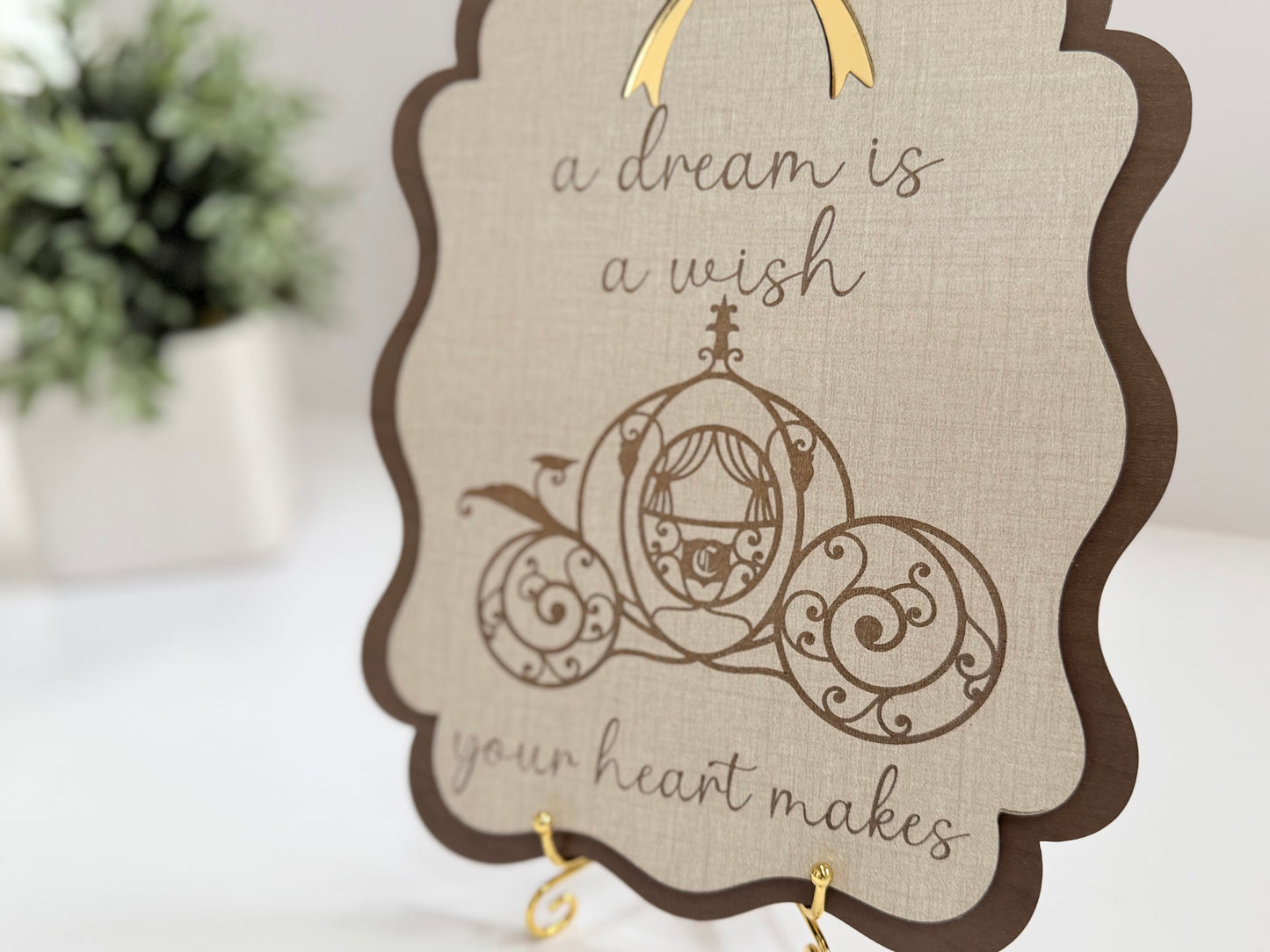 “A dream is a wish your heart makes…”