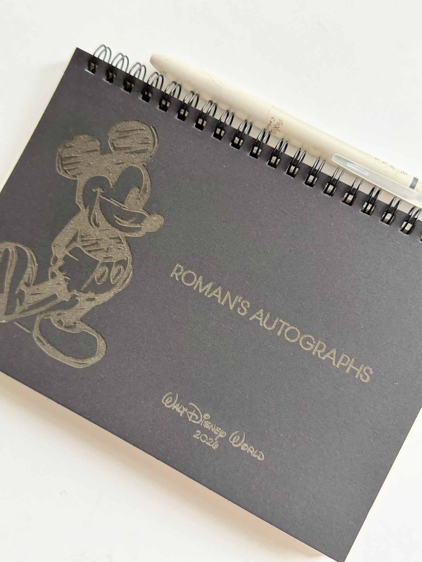 Custom Park Memory Book for Disney Trips | Character Signature Album | Mickey or Minnie Design | Disney Gift