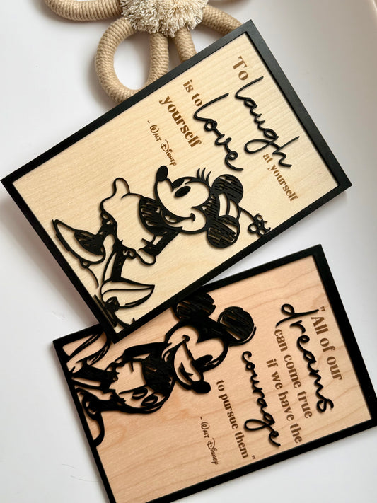 Classic Mouse Quote Decor