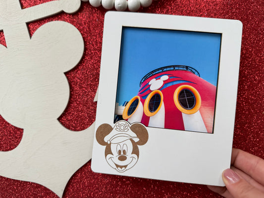 Disney Cruise Picture Frame, Captain Mickey & Minnie  | Personalizable