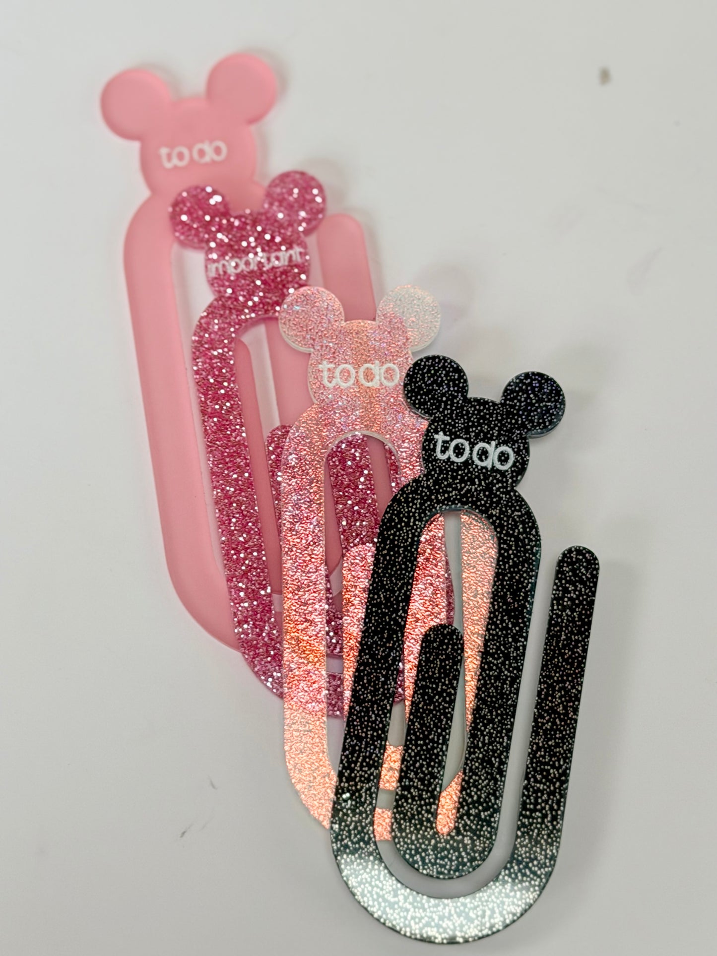 Jumbo Paperclips | Mickey Bookmarks | Planner, Notebook, Disney Aesthetic | Office Accessories (Set of 2)