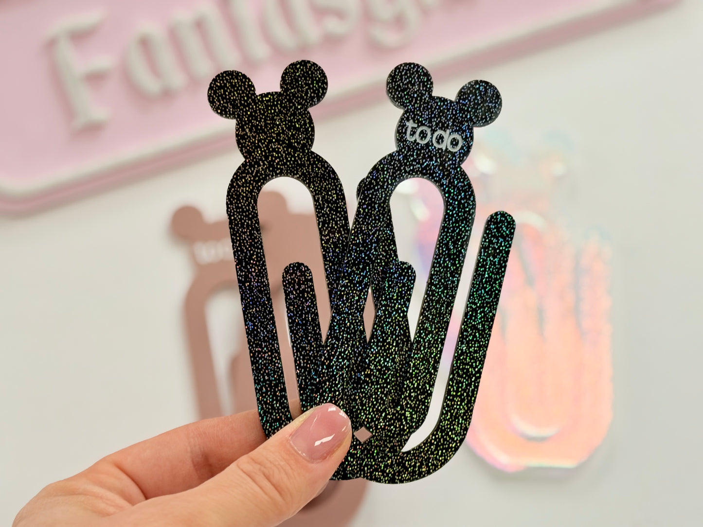 Jumbo Paperclips | Mickey Bookmarks | Planner, Notebook, Disney Aesthetic | Office Accessories (Set of 2)