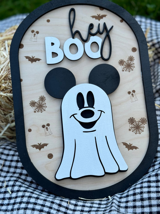 Hey Boo Halloween Decor, Coffee Bar Decor