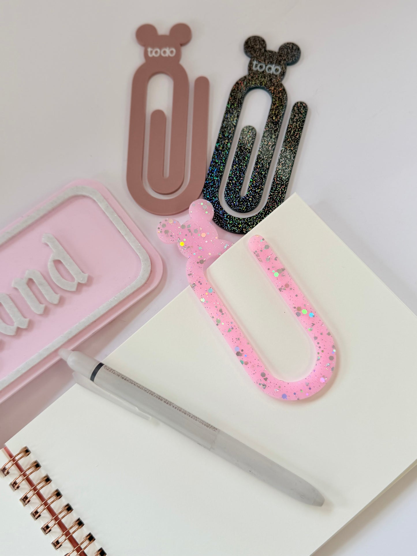 Jumbo Paperclips | Mickey Bookmarks | Planner, Notebook, Disney Aesthetic | Office Accessories (Set of 2)