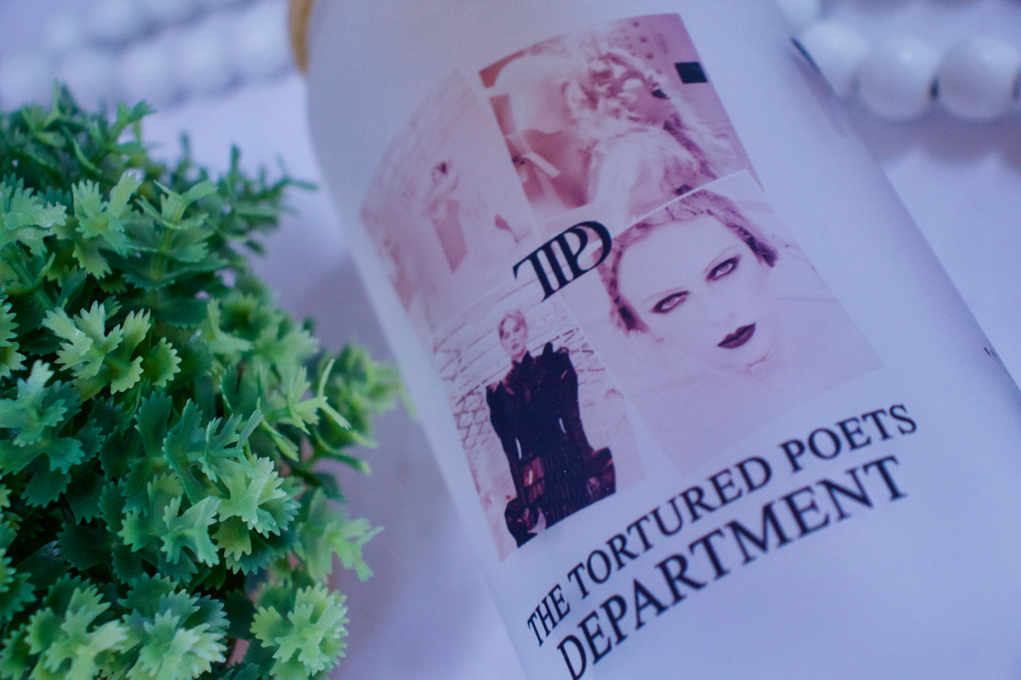 Swiftie Poets Frosted Glass Tumbler with Bamboo Lid | Free Personalization