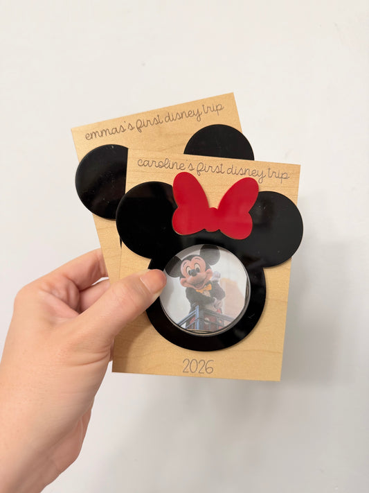 Mini Magnetic Mouse Frame - my first trip - Personalizable